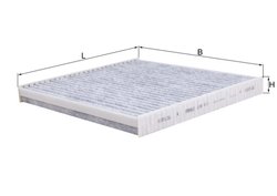 FILTRU AER HABITACLU MAHLE LAK 411 - Compatibil cu CITROEN, FIAT, OPEL, PEUGEOT, VAUXHALL