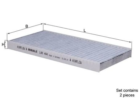 Filtru aer habitaclu KNECHT LAK 444/S