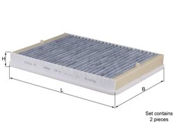 FILTRU AER HABITACLU MAHLE LAK 73/S - Compatibil cu ALPINA, BMW