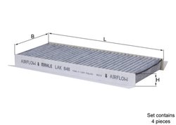 Filtru aer habitaclu KNECHT LAK 848/S