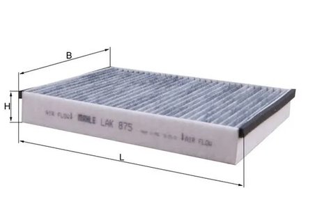 FILTRU AER HABITACLU MAHLE LAK 875 - Compatibil cu FORD, FORD (CHANGAN), FORD AUSTRALIA, VOLVO, VW