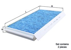 FILTRU AER HABITACLU KNECHT LAO 173/S - Compatibil cu ALPINA, BMW, ROLLS-ROYCE
