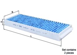FILTRU AER HABITACLU KNECHT LAO 239/S - Compatibil cu AUDI, LAMBORGHINI, TOYOTA, VW