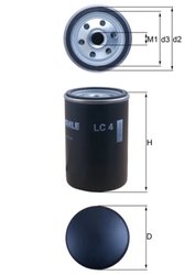FILTRU AER, TURBOCOMPRESOR KNECHT LC 4 - Compatibil cu ALEXANDER DENNIS, AVIA, BERKHOF, BMC, BOVA, DAF, GINAF, KAVZ, KING LONG,