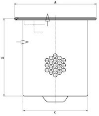FILTRU AER COMPRIMAT MANN-FILTER LE 6009 X - Piesa auto compatibila cu mai multe marci