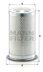 FILTRU AER COMPRIMAT MANN-FILTER LE 9020 X - Piesa auto compatibila cu mai multe marci