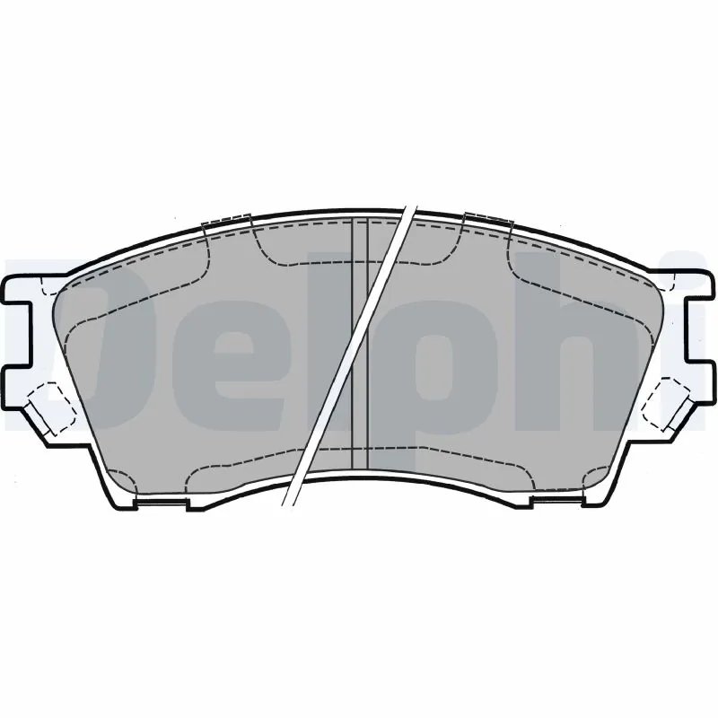 SET PLACUTE FRANA DELPHI LP1063 - Compatibil cu MAZDA