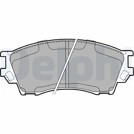 SET PLACUTE FRANA DELPHI LP1063 - Compatibil cu MAZDA
