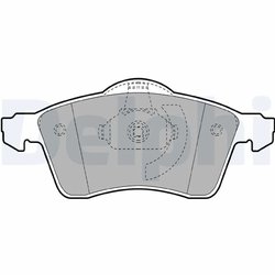 SET PLACUTE FRANA DELPHI LP1092 - Compatibil cu VW