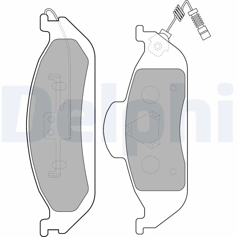 Set placute frana Delphi LP1299