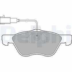 Set placute frana Delphi LP1408