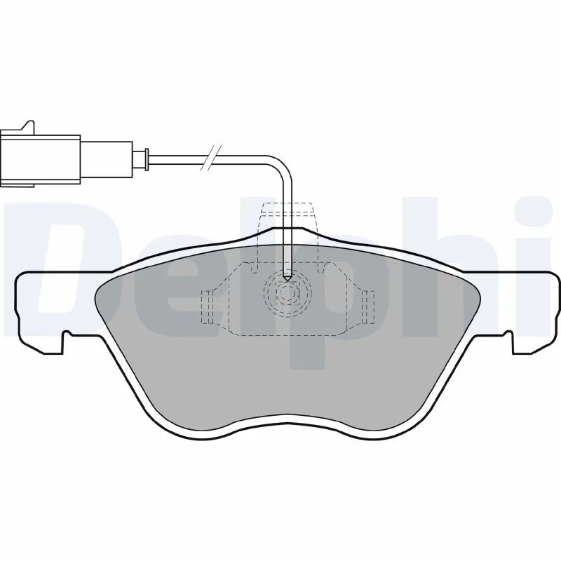SET PLACUTE FRANA DELPHI LP1408 - Compatibil cu ALFA ROMEO, LANCIA