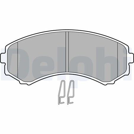 SET PLACUTE FRANA DELPHI LP1462 - Compatibil cu ISUZU, MAZDA, MITSUBISHI, MITSUBISHI (GAC)