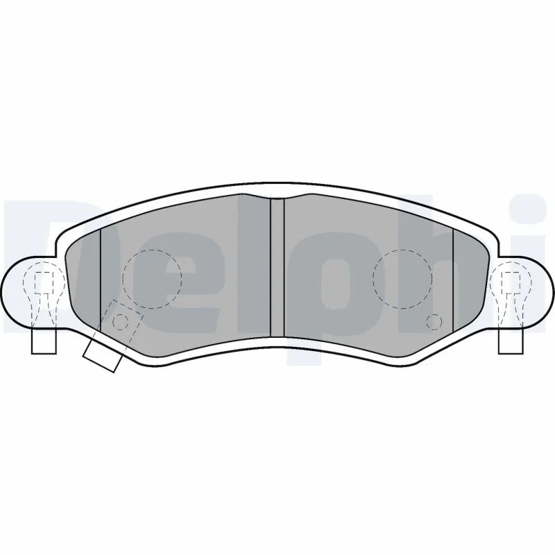 SET PLACUTE FRANA DELPHI LP1500 - Compatibil cu OPEL, SUZUKI, VAUXHALL