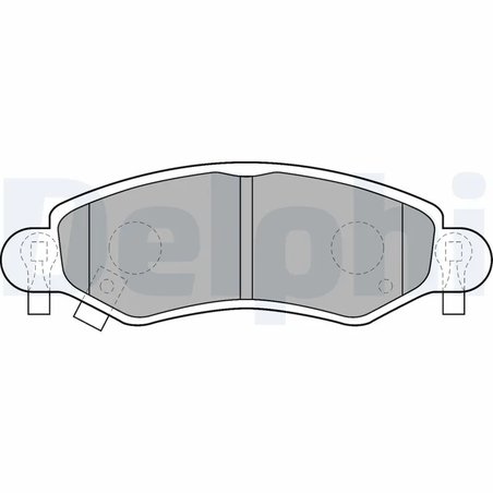 SET PLACUTE FRANA DELPHI LP1500 - Compatibil cu OPEL, SUZUKI, VAUXHALL