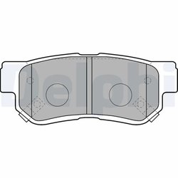 SET PLACUTE FRANA DELPHI LP1539 - Compatibil cu GAC, HAFEI, HAWTAI, HYUNDAI, HYUNDAI (BEIJING), KIA, KIA (DYK), SSANGYONG