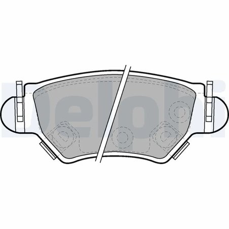 SET PLACUTE FRANA DELPHI LP1553 - Compatibil cu CHEVROLET, OPEL, VAUXHALL