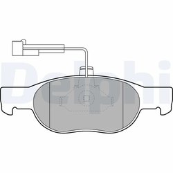 Set placute frana Delphi LP1585