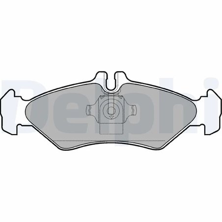 SET PLACUTE FRANA DELPHI LP1595 - Compatibil cu MERCEDES-BENZ, VW