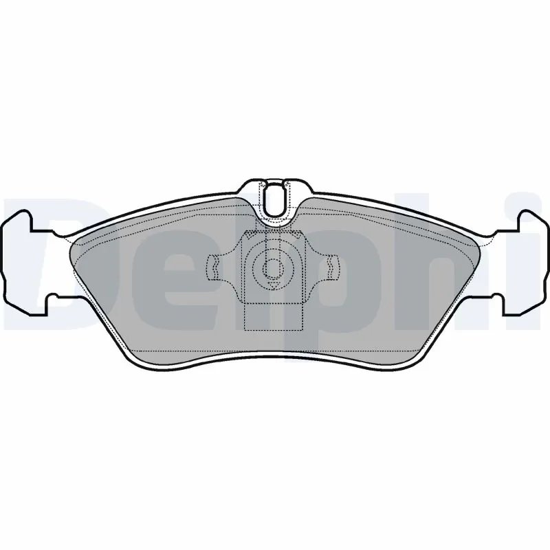SET PLACUTE FRANA DELPHI LP1596 - Compatibil cu MERCEDES-BENZ, VW