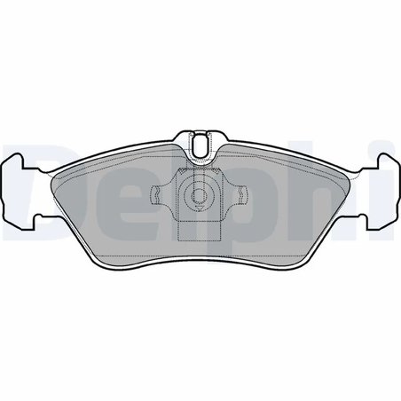 SET PLACUTE FRANA DELPHI LP1596 - Compatibil cu MERCEDES-BENZ, VW