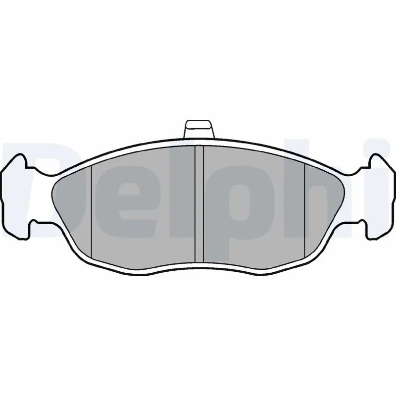 SET PLACUTE FRANA DELPHI LP1597 - Compatibil cu CITROEN, PEUGEOT