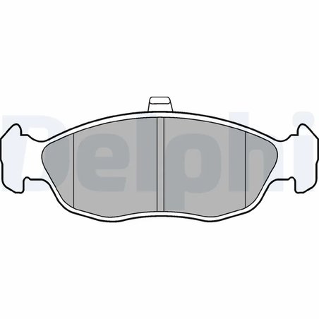 SET PLACUTE FRANA DELPHI LP1597 - Compatibil cu CITROEN, PEUGEOT