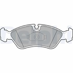 SET PLACUTE FRANA DELPHI LP1605 - Compatibil cu CHEVROLET, OPEL, VAUXHALL