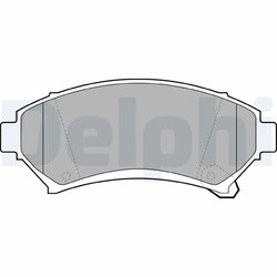 SET PLACUTE FRANA DELPHI LP1609 - Compatibil cu BUICK, CADILLAC, CHEVROLET, OLDSMOBILE, OPEL, PONTIAC, VAUXHALL
