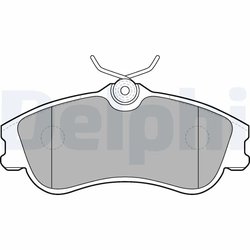 SET PLACUTE FRANA DELPHI LP1624 - Compatibil cu CITROEN, PEUGEOT