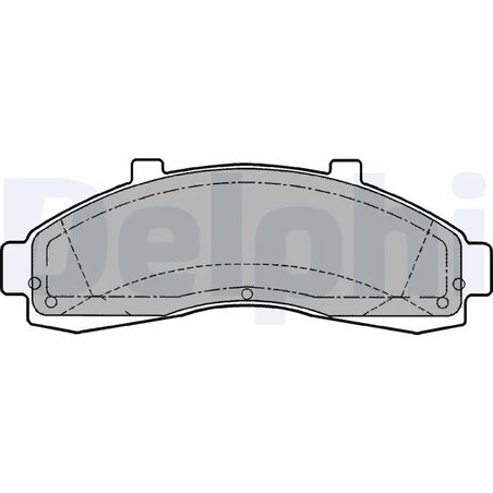 Set placute frana Delphi LP1625