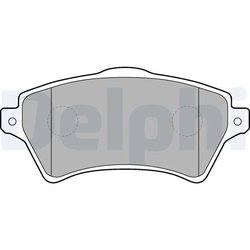 SET PLACUTE FRANA DELPHI LP1652 - Compatibil cu LAND ROVER