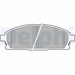 Set placute frana Delphi LP1659