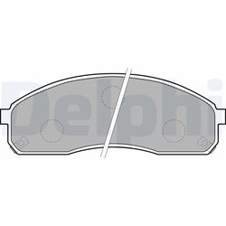 Set placute frana Delphi LP1671