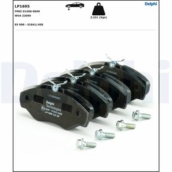 Set placute frana Delphi LP1695