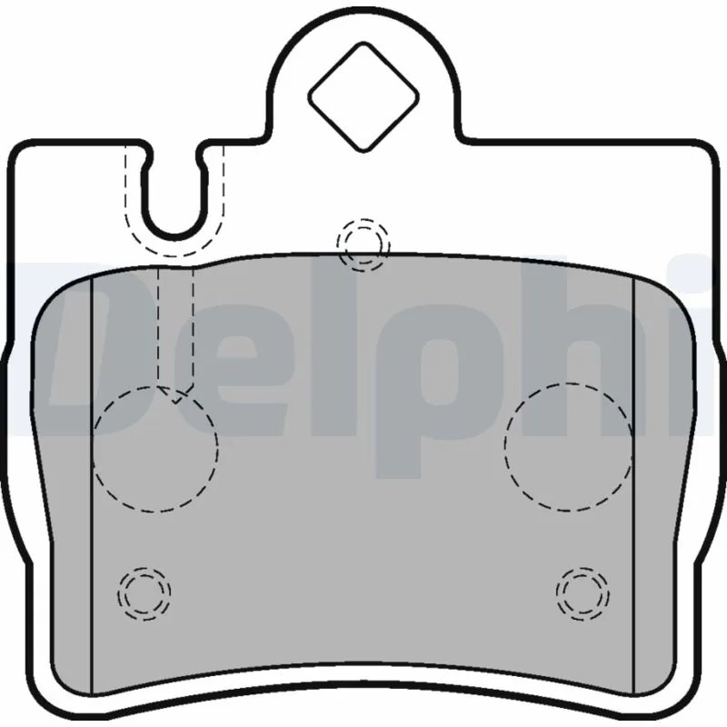 SET PLACUTE FRANA DELPHI LP1697 - Compatibil cu MERCEDES-BENZ