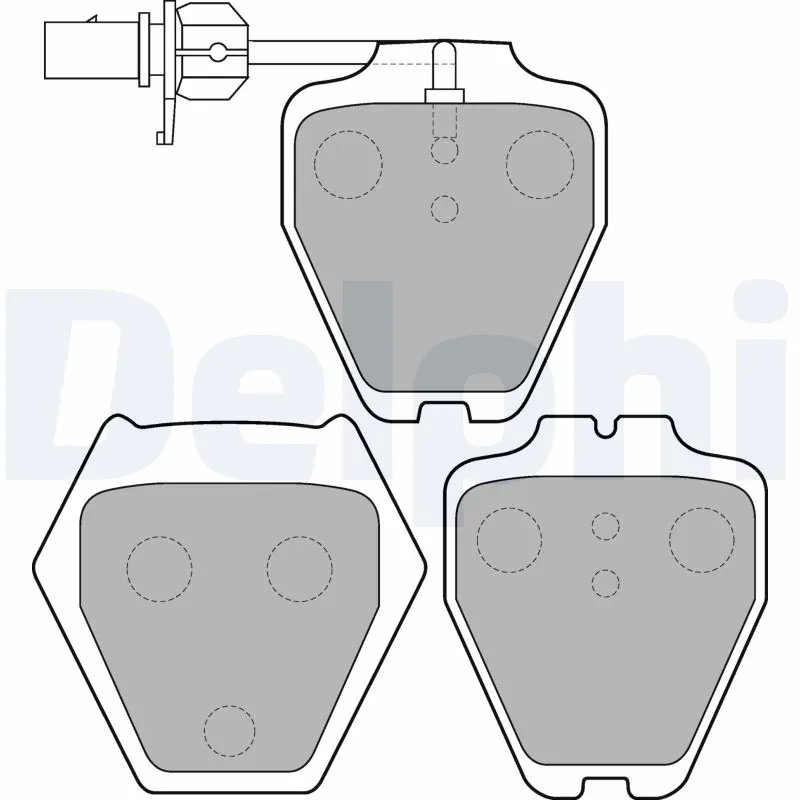 SET PLACUTE FRANA DELPHI LP1703 - Compatibil cu AUDI, VW