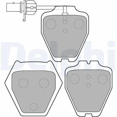 SET PLACUTE FRANA DELPHI LP1703 - Compatibil cu AUDI, VW