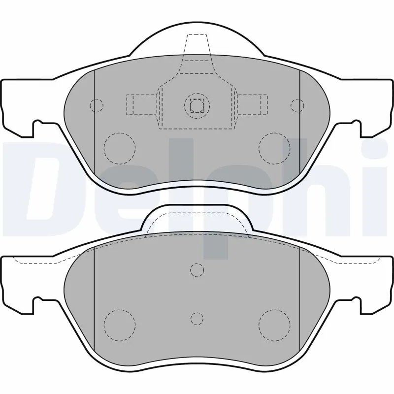 Set placute frana Delphi LP1714