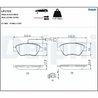 SET PLACUTE FRANA DELPHI LP1722 - Compatibil cu ABARTH, ALFA ROMEO, CITROEN, FIAT, LANCIA, PEUGEOT
