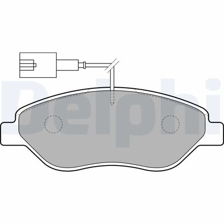 Set placute frana Delphi LP1720