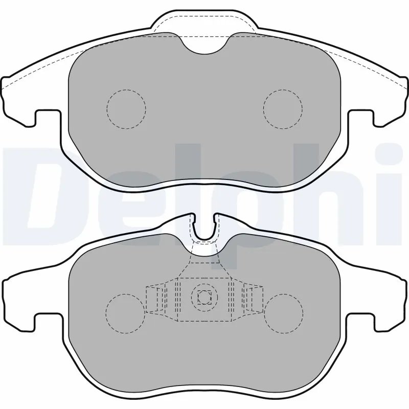 SET PLACUTE FRANA DELPHI LP1723 - Compatibil cu CADILLAC, CHEVROLET, FIAT, OPEL, SAAB, VAUXHALL