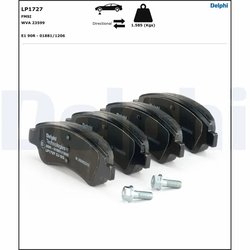 Set placute frana Delphi LP1727