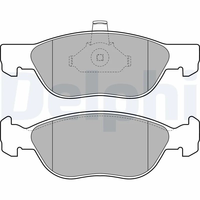 SET PLACUTE FRANA DELPHI LP1734 - Compatibil cu FIAT, PEUGEOT