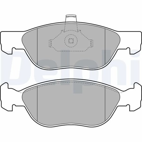 SET PLACUTE FRANA DELPHI LP1734 - Compatibil cu FIAT, PEUGEOT