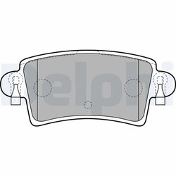 Set placute frana Delphi LP1747