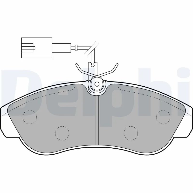 SET PLACUTE FRANA DELPHI LP1749 - Compatibil cu CITROEN, FIAT, PEUGEOT