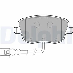 Set placute frana Delphi LP1754