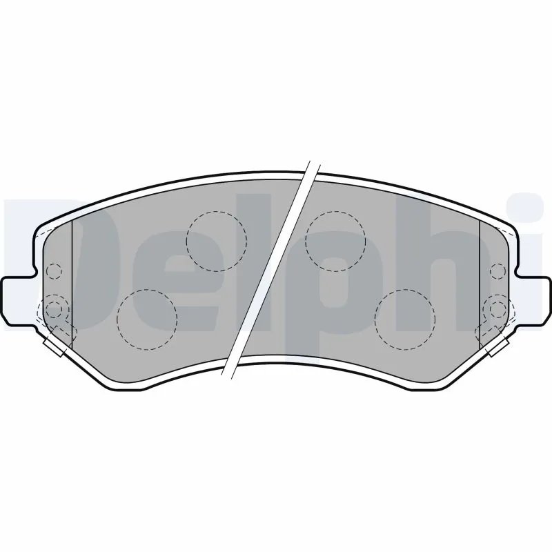SET PLACUTE FRANA DELPHI LP1773 - Compatibil cu CHRYSLER, DODGE, JEEP