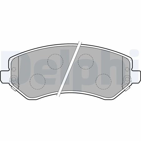 SET PLACUTE FRANA DELPHI LP1773 - Compatibil cu CHRYSLER, DODGE, JEEP